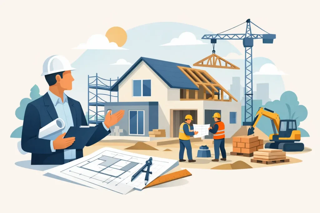 Bauleitung für ein Einfamilienhaus erklärt